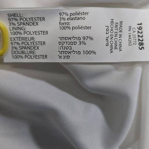 BLACK TAPE SZ M White Square Neck Puff Sleeve Tiered Midi Dress NWT B134 - Picture 8 of 10